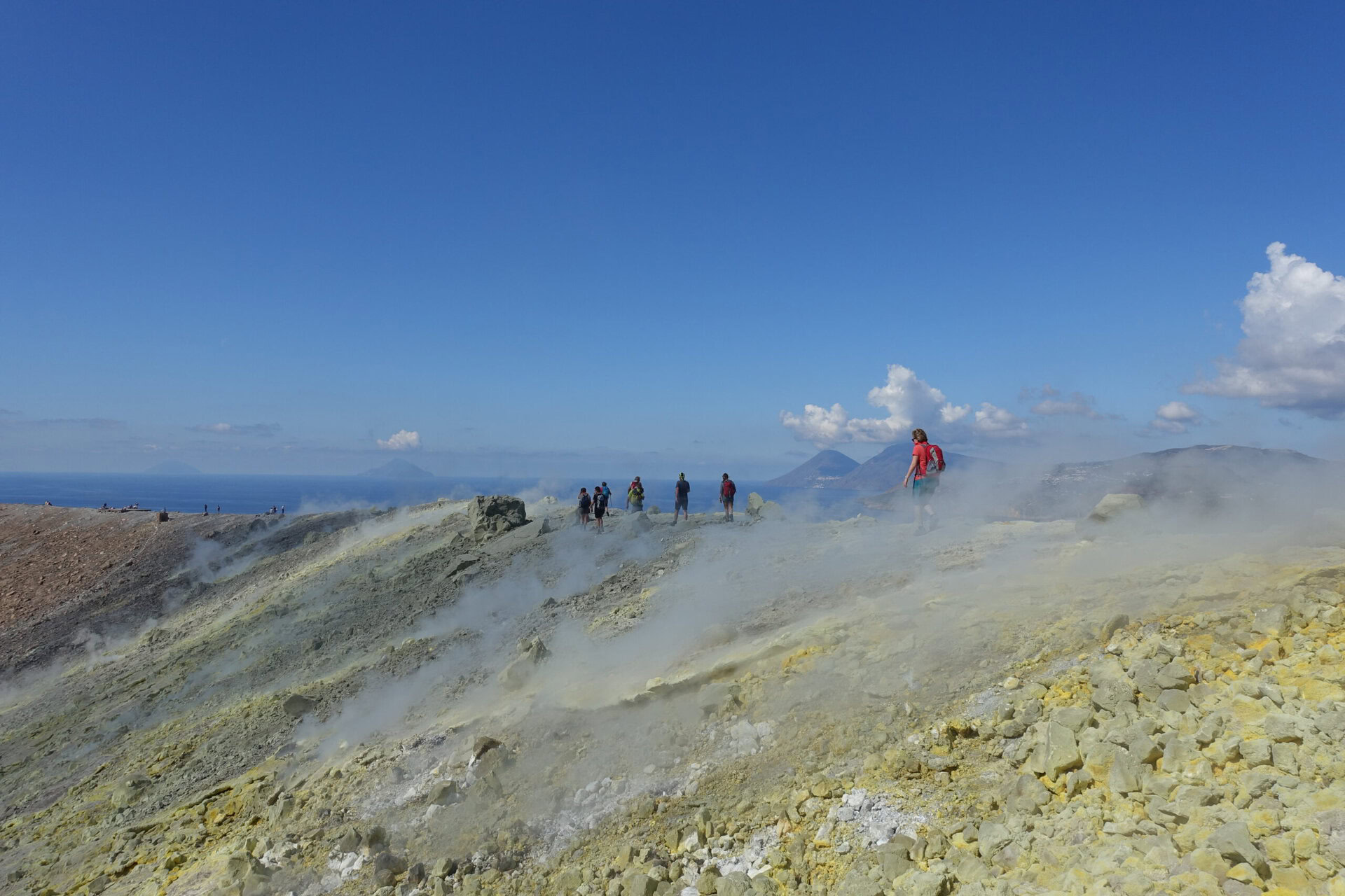 Wanderreise Liparische Inseln - unterwegs auf Vulcano.