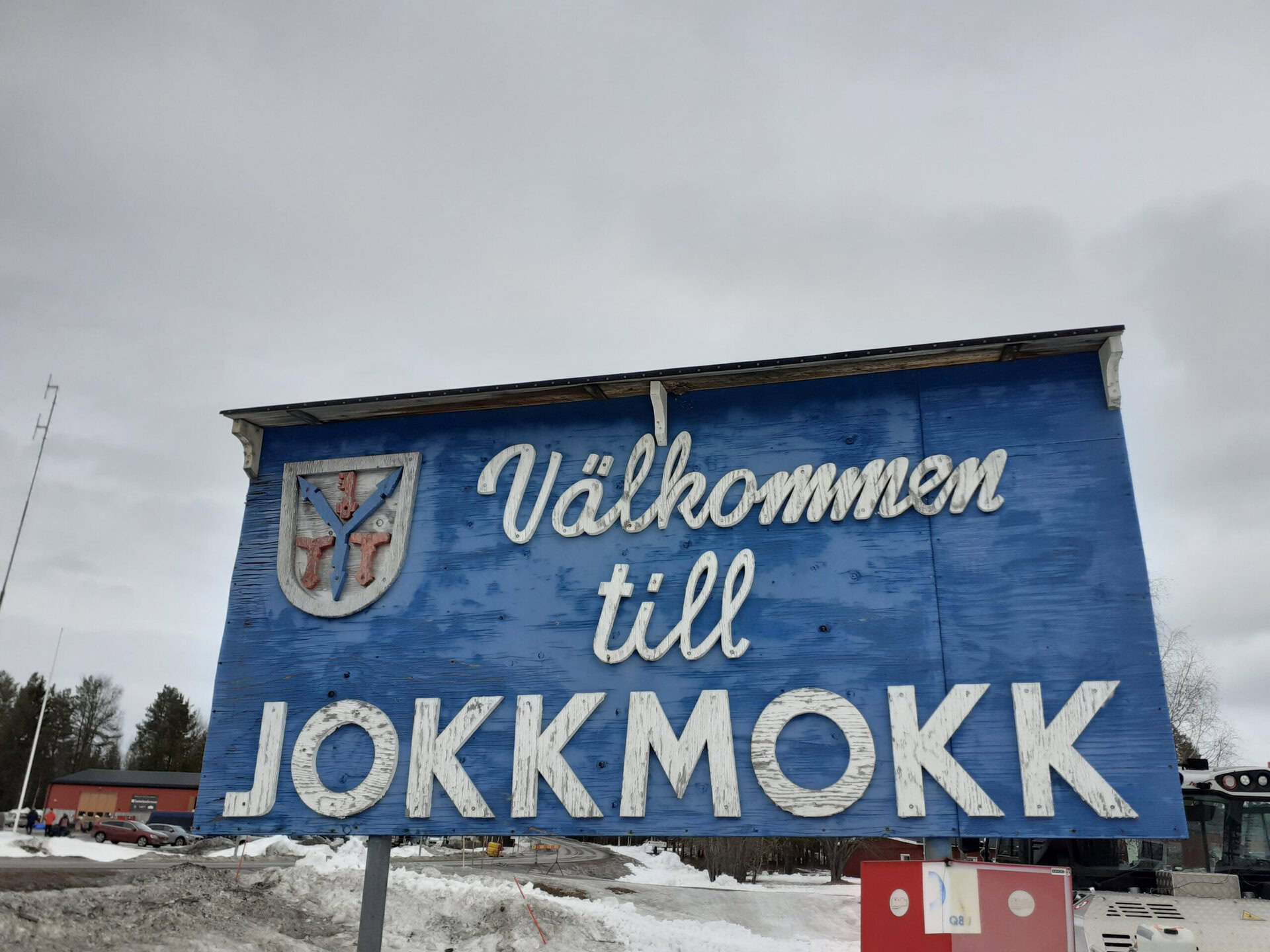 Willkommen in Jokkmokk - noerdlisch des Polarkreises.